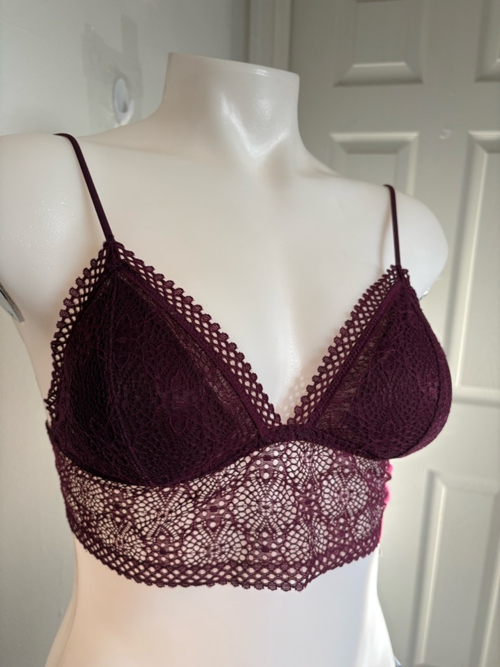 Victoria's Secret Burgundy Lace Bralette
